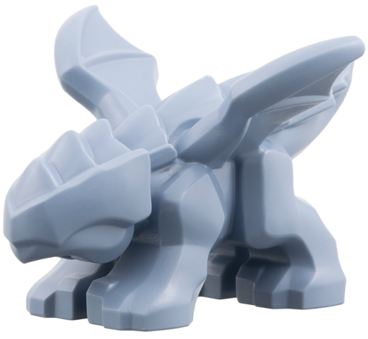 Dragon, Baby with 4 Feet and Open Wings