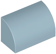 Slope, Curved 1 x 2 with Bottom Stud Holder