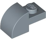 Slope, Curved 2 x 1 with Recessed Stud