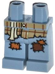 Hips and Legs with Ragged Plaid Shirt and Patches Pattern