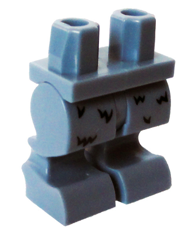 Hips and Animal Legs with Black Fur Pattern