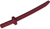 Minifigure, Weapon Sword, Shamshir / Katana (Square Guard) with Capped Pommel and Holes in Crossguard and Blade