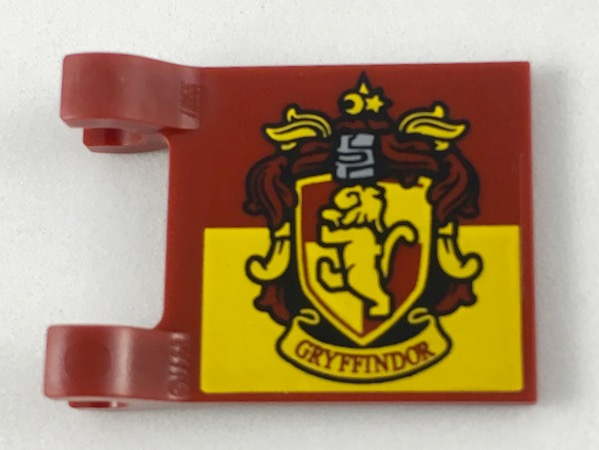Flag 2 x 2 Square with Gryffindor House Crest Pattern