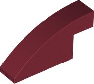 Slope, Curved 4 x 1 x 1 2/3 in Dark Red