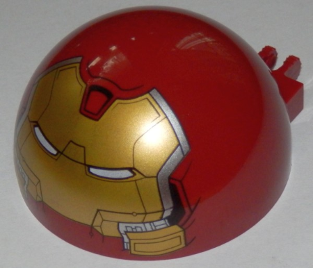 Windscreen 6 x 6 x 3 Canopy Half Sphere with Dual 2 Fingers with Hulk Buster Face Pattern