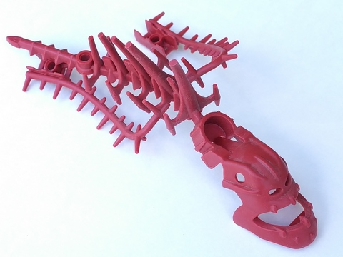 Bionicle Piraka Spine with Mask and Arm Covers (Hakann) - Flexible Rubber