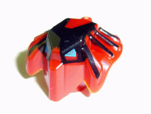 Minifigure, Head, Modified Bionicle Toa Mahri Hewki / Jaller with Blue Eyes Pattern (Jaller)