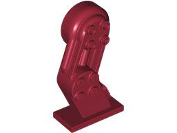 Large Figure Leg Mechanical Left with Molded Black Rotation Joint Pin Pattern