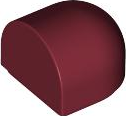 Brick, Round 1 x 1 x 2/3 Half Circle Extended with Curved Top