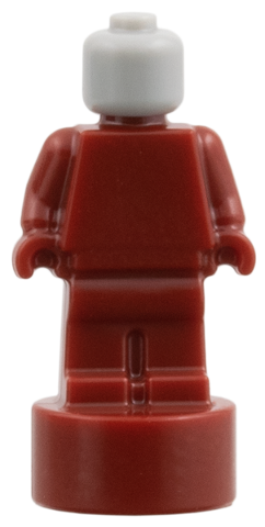 Minifigure, Utensil Statuette / Trophy with Molded Light Bluish Gray Head Pattern