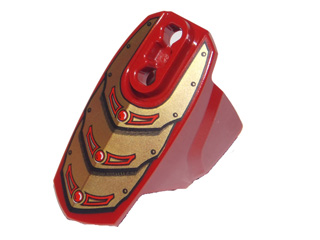 Hero Factory Armor with Ball Joint Socket - Size 5 with Gold Armor Pattern