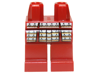 Hips and Legs with Samurai Warrior Pattern