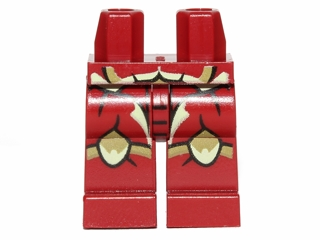 Hips and Legs with Galaxy Squad Buggoid with Olive Green Stripes and Exoskeleton Pattern