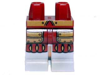 Hips and Light Bluish Gray Legs with Gold Belt and Armor Pattern