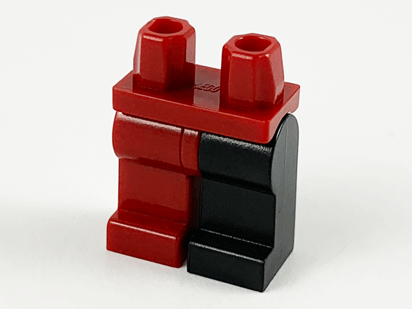 Hips and 1 Black Left Leg, 1 Dark Red Right Leg