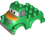 Duplo Car Body Truck with Disney Planes Chug Pattern