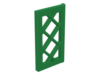 LEGO 2 x Fenstergitter Fenstereinsatz grün Green Window 1x2x3 Pane Lattice 2529 