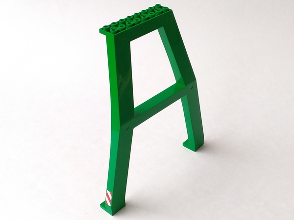 Support Crane Stand - No Studs on with and Danger Stripes on Both Sides Pattern (Stickers) – Set 7939 : Part 2635bpb01 | BrickLink