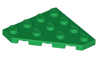 Lego 25 New Reddish Brown Wedges Plates 4 x 4 Cut Corner Pieces 