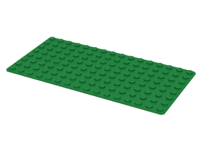 NEW Base Plate BRIGHT GREEN Thin Genuine LEGO Baseplates 8x16 MiniFigure 3 