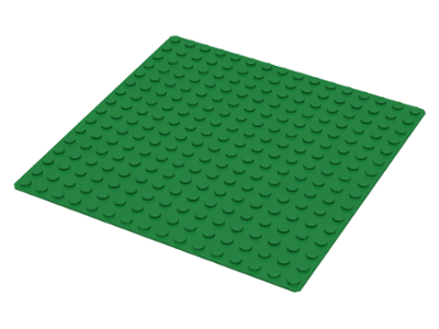 Vintage base plate Lego Base Plate Dark Green 16 x 16 studs 