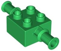 Duplo, Brick 2 x 2 with Digger Bucket Arm Holder