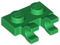 Plate, Modified 1 x 2 with 2 U Clips (Horizontal Grip)
