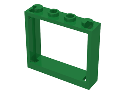 10 NEW LEGO Window 1 x 2 x 3 Pane Thick Corner Tabs Green