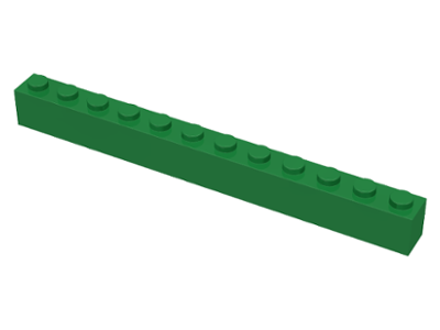 Stein / Brick 1 x 12 x 1 3 Stück weiß # 6112 LEGO 