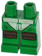 Hips and Legs with Turtle Shell, Scratches and Dark Brown Knee Pads Pattern