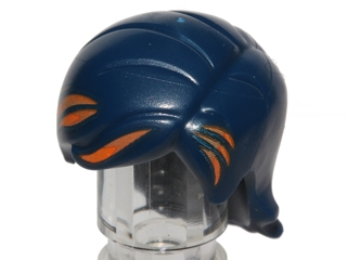 Minifigure, Hair Female Mid-Length with Side Part and Orange Hair Highlights Pattern (SW Sabine Wren)