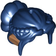 Mini Doll, Hair Long Side Bangs, Braids, Large Bun and Medium Nougat Elves Ears Pattern