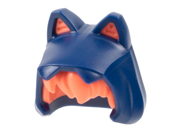 Minifigure, Hair Combo, Hat with Hair, Animal Hood with Ears and Molded Coral Messy Bangs Pattern