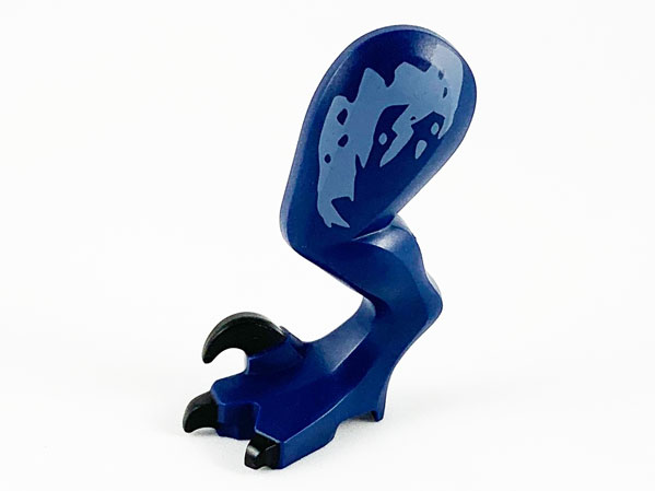 Dinosaur Leg Large (Rear) Raptor Left with Black Pin with Black Claws and Sand Blue Markings Pattern