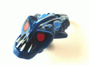 Minifigure, Head, Modified Bionicle Barraki Takadox Pattern