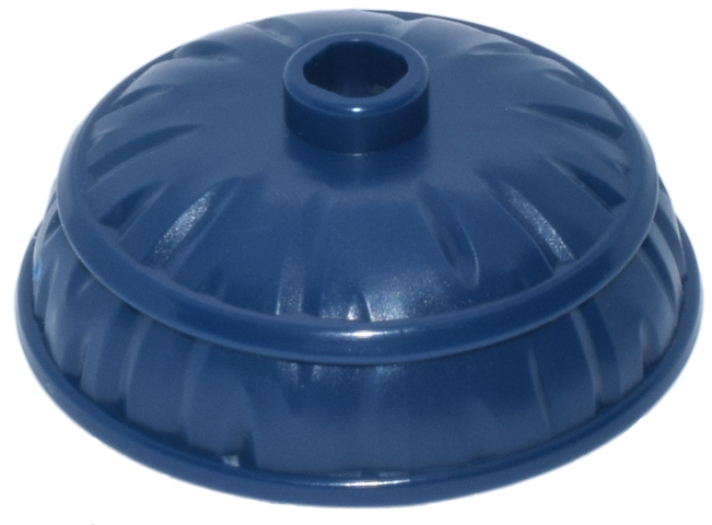 Minifigure, Headgear Hat, Conical Asian Straw with Round Top and Open Stud