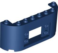 Panel 2 x 8 x 3 with 2 x 2 Cutout with 2 Studs on Each Side