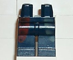 Hips and Legs with Faded Dark Gray and Dark Red Curved Panels Pattern