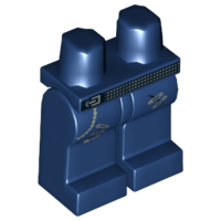 Hips and Legs with Studded Belt and Safety Pins Pattern