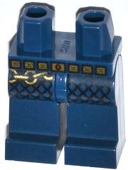 Hips and Legs with Gold Belt and Chain Pattern