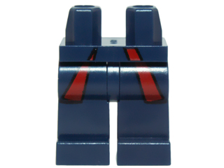 Hips and Legs with Dark Red Lined Coattails Pattern