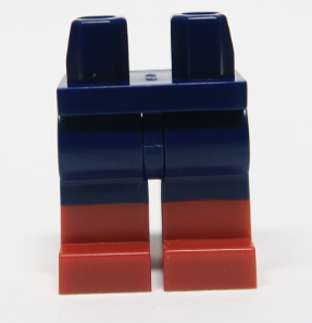 Lego Legs New  Blue Hips Minifigure Legs Red Boots Pants Pattern Authentic Lego 