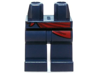 Hips and Legs with Tied Dark Red Sash Pattern