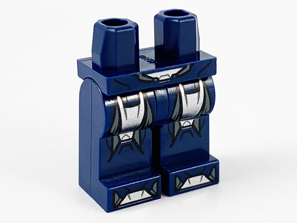 Hips and Legs with Silver Belt Buckle, Armor Panels, Toes and Light Bluish Gray Trim Pattern