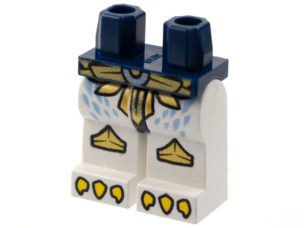 Hips and White Legs with Gold Belt and Knee Covers and Yellow Talons Pattern