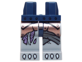 Hips and Light Bluish Gray Legs with Copper Armor with Rivets, Medium Lavender Sinew Patches and White Claws Pattern