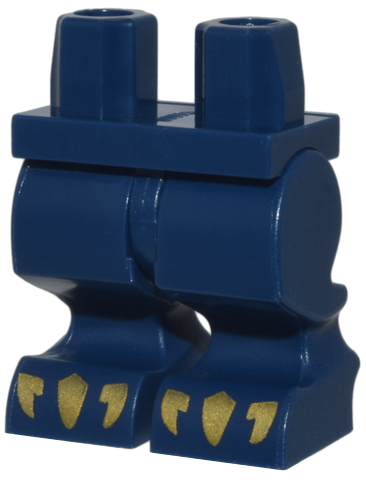 Hips and Animal Legs with Gold Claws Pattern