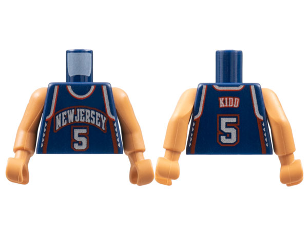 Torso NBA New Jersey Nets #5 Kidd Pattern / Nougat NBA Arms : Part