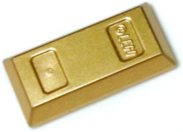 NEU 50 Stück Goldbarren Fliese Barren Ingot Gold metallic für Lego Kompatibel 