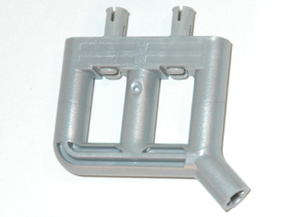 Technic Engine Tuneable, Single Exhaust with 2 Fixed Rotatable Pins (for part 2133)